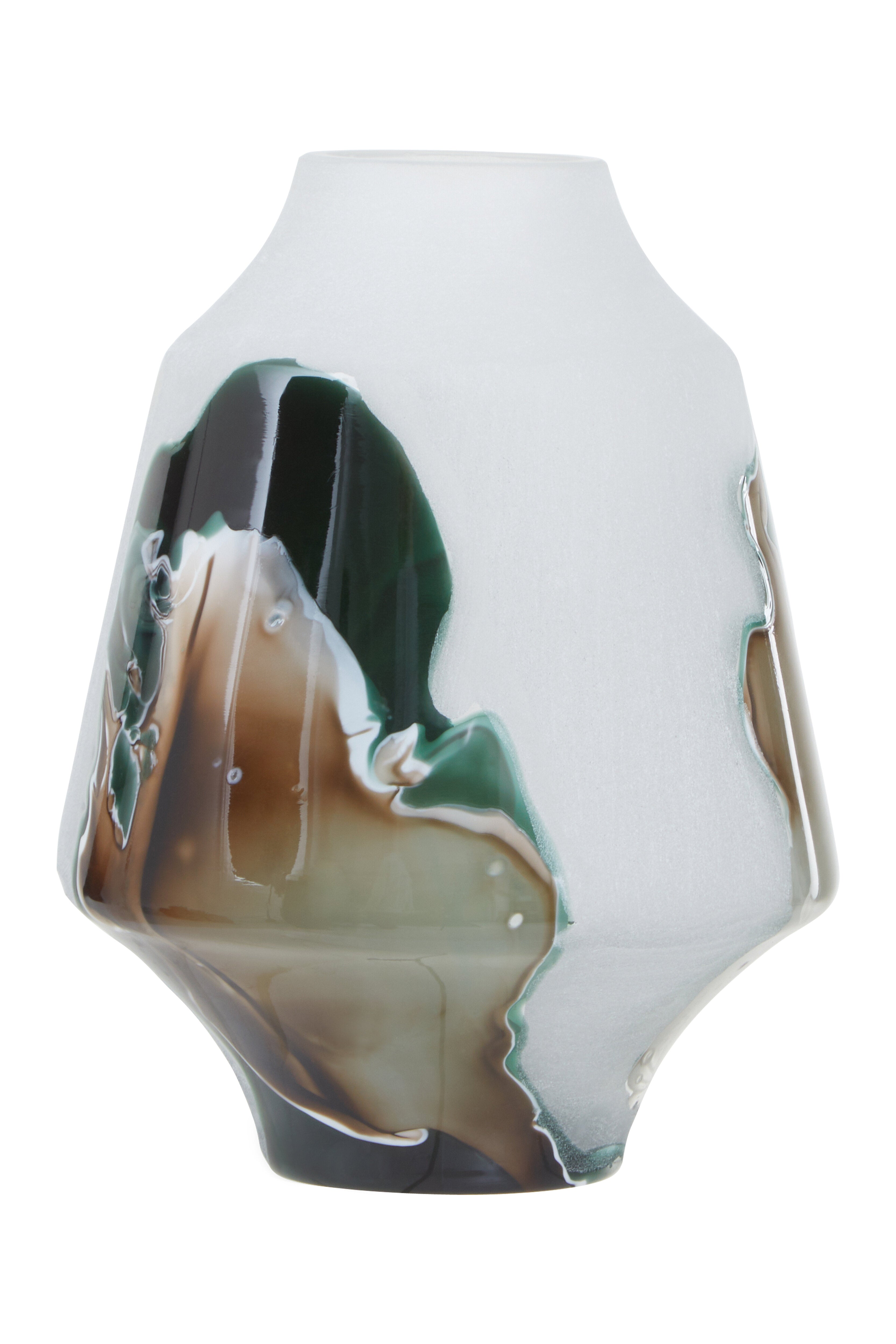 Oreana Frosted Abstract Glass Vase